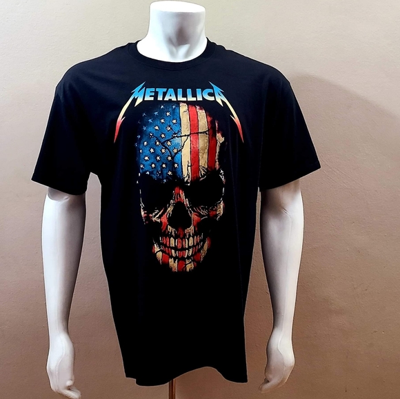METALLICA USA FLAG T-SHIRT - Picture 1 of 3